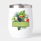 Tropische waterverf met toucans bruiloft ID577 (Voorkant)