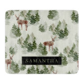 Tropische Waterverf Modern Oasis laat patroonpatro Snijplank (Voorkant)