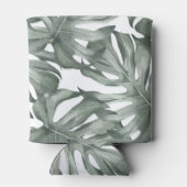 Tropische Waterverf Modern oasis leest Patroon Blikjeskoeler (Achterkant)