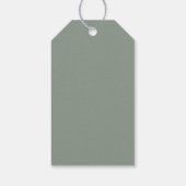 Tropische Waterverf Modern oasis leest Patroon Cadeaulabel (Achterkant)