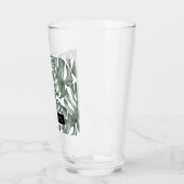 Tropische Waterverf Modern oasis leest Patroon Glas (Links)