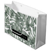 Tropische Waterverf Modern oasis leest Patroon Groot Cadeauzakje (Voorkant Gekanteld)