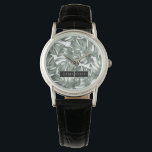 Tropische Waterverf Modern oasis leest Patroon Horloge<br><div class="desc">Introductie van onze Tropical Waterverf Modern Oasis Leaves Pattern collectie, nu beschikbaar op Zazzle! Dompel uzelf onder in de levendige schoonheid van natuur met deze prachtige producten met een eigentijdse twist op tropisch gebladerte. Kies uit een breed scala aan producten om aan uw behoeften en persoonlijke stijl te voldoen. Of...</div>