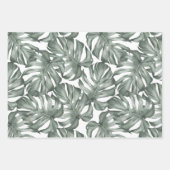 Tropische Waterverf Modern oasis leest Patroon Inpakpapier Vel (Voorkant)