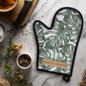 Tropische Waterverf Modern oasis leest Patroon Ovenwant & Pannenlap Set