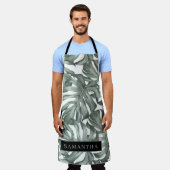 Tropische Waterverf Modern oasis leest Patroon Schort (Gedragen)