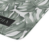 Tropische Waterverf Modern oasis leest Patroon Snijplank (Hoek)