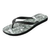 Tropische Waterverf Modern oasis leest Patroon Teenslippers (Schuin)