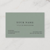 Tropische Waterverf Modern oasis leest Patroon Visitekaartje (Achterkant)