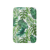 Tropische Waterverf Monstera en palmbomen Badmat (Voorkant Verticaal)