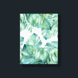 Tropische Waterverf Monstera Palmbladeren Canvas Afdruk<br><div class="desc">Voeg een vleugje tropische elegantie toe aan uw huis met deze prachtige gewikkelde canvasprint met waterverf monstera palmbladeren van Victoria Grigaliunas van Do Tell A Belle. Dit prachtige kunstwerk toont grote palmbladeren in levendige tinten groen, waardoor de natuur binnenshuis prachtig wordt. Perfect voor het toevoegen van een verfrissend accent aan...</div>