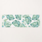 Tropische Waterverf Monstera Yoga Mats Yogamat (Voorkant (horizontaal))