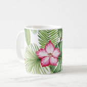 Tropische Waterverf: Naadloos Patroon Koffiemok (Voorkant links)