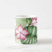 Tropische Waterverf: Naadloos Patroon Koffiemok (Center)