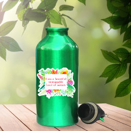 Tropische Waterverf niet te stoppen kracht van de  Sticker