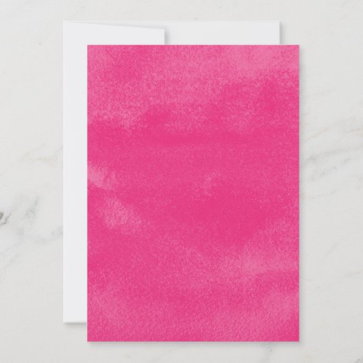 Tropische Waterverf nodigt uitnodigen voor bruilof Kaart (Achterkant)