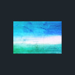 Tropische Waterverf Ocean Blue Green Abstracte Art Canvas Afdruk<br><div class="desc">Dit tropische ontwerp bevindt zich in een waterverf beachy blauw/groen. De variaties van dit ontwerp en de coördinerende producten zijn beschikbaar in onze winkel, zazzle.com/store/doodlelulu. Neem contact met ons op als je dit ontwerp op een specifiek product wilt toepassen om je eigen unieke overeenkomende object te creëer! Hartelijk dank voor...</div>