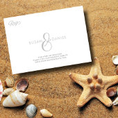 Tropische Waterverf Palm Leaves Bruiloft RSVP Kaar