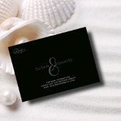 Tropische Waterverf Palm Leaves Bruiloft RSVP Kaar