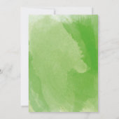 Tropische Waterverf Palm Leaves Rehearsal Dinner Kaart (Achterkant)