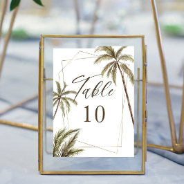 Tropische Waterverf Palm Trees Bohemian Wedding Kaart