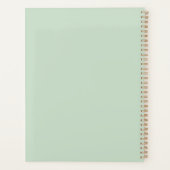 Tropische Waterverf palm Trees gepersonaliseerd Gr Planner (Achterkant)