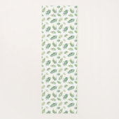 Tropische Waterverf Palmbladeren Patroon Custom Yogamat (Achterkant)