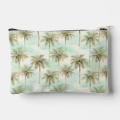 Tropische Waterverf Palmbomen Aqua en Tan Etui (Achterkant)