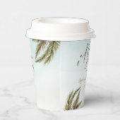 Tropische Waterverf palmbomen Baby shower Papieren Bekers (Rechts)