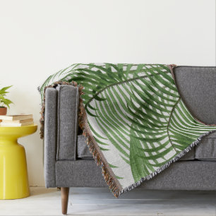 Tropische Waterverf palmbomen Deken