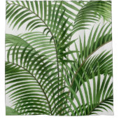 Tropische Waterverf palmbomen Douchegordijn (Voorkant)