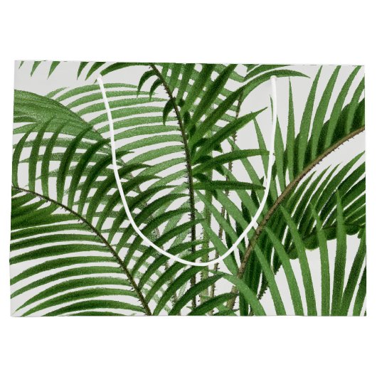 Tropische Waterverf palmbomen Groot Cadeauzakje (Achterkant)