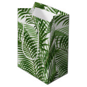 Tropische Waterverf palmbomen Medium Cadeauzakje (Voorkant Gekanteld)