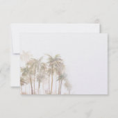 Tropische Waterverf Palmbomen Modern Gepersonalise Bedankkaart (Achterkant)