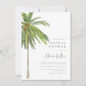 Tropische Waterverf palmboom Boho Vrijgezellenfees Kaart (Voorkant)