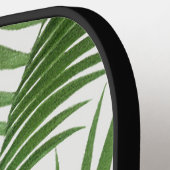 Tropische Waterverf palmboom monogrammen Pickleball Paddle (Links Detail)