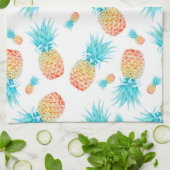 Tropische Waterverf Pananasseiroop Theedoek (Gevouwen)