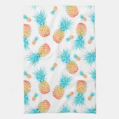 Tropische Waterverf Pananasseiroop Theedoek (Verticaal)