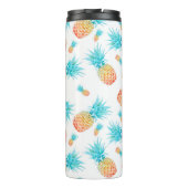 Tropische Waterverf Pananasseiroop Thermosbeker (Achterkant)