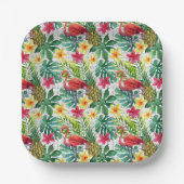 Tropische Waterverf Papieren Bordje (Voorkant)