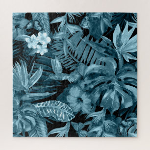 Tropische Waterverf Paradijs: Oerwoud Blossom Legpuzzel