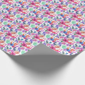 Tropische Waterverf Patroon Cadeaupapier (Hoek)