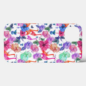 Tropische Waterverf Patroon Case-Mate iPhone Case (Achterkant (horizontaal))