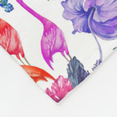 Tropische Waterverf Patroon Fleece Deken (Hoek)