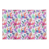 Tropische Waterverf Patroon Kussensloop (Achterkant-Rechts)