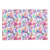 Tropische Waterverf Patroon Kussensloop (Voorkant-Rechts)