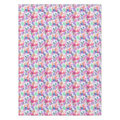 Tropische Waterverf Patroon Tafelkleed (Voorkant)