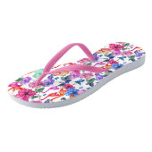 Tropische Waterverf Patroon Teenslippers (Schuin)