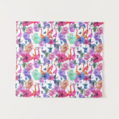 Tropische Waterverf Patroon Wandkleed (Voorkant (horizontaal))