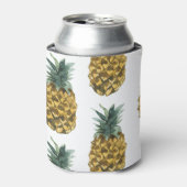 Tropische Waterverf Pineappel Naadloos patroon Blikjeskoeler (Blikje Voorkant)